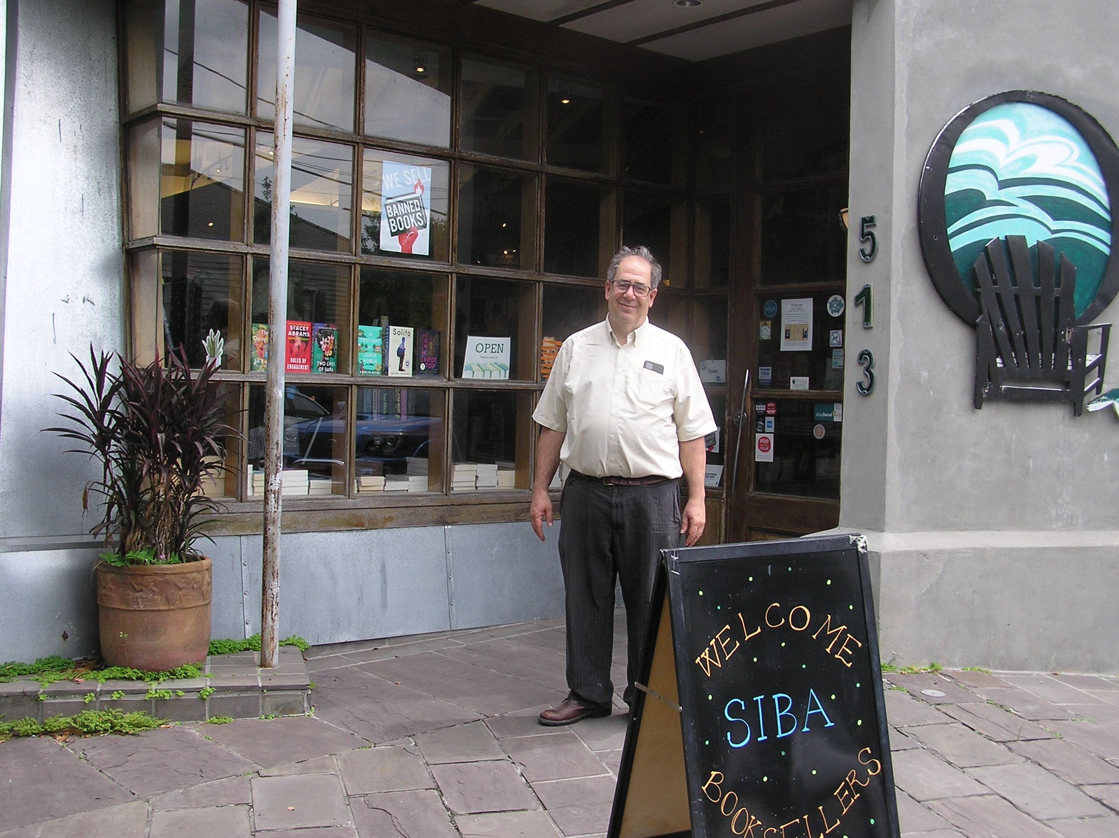 Tom Lowenburg, proprietor of Octavia Books in New Orleans, LA